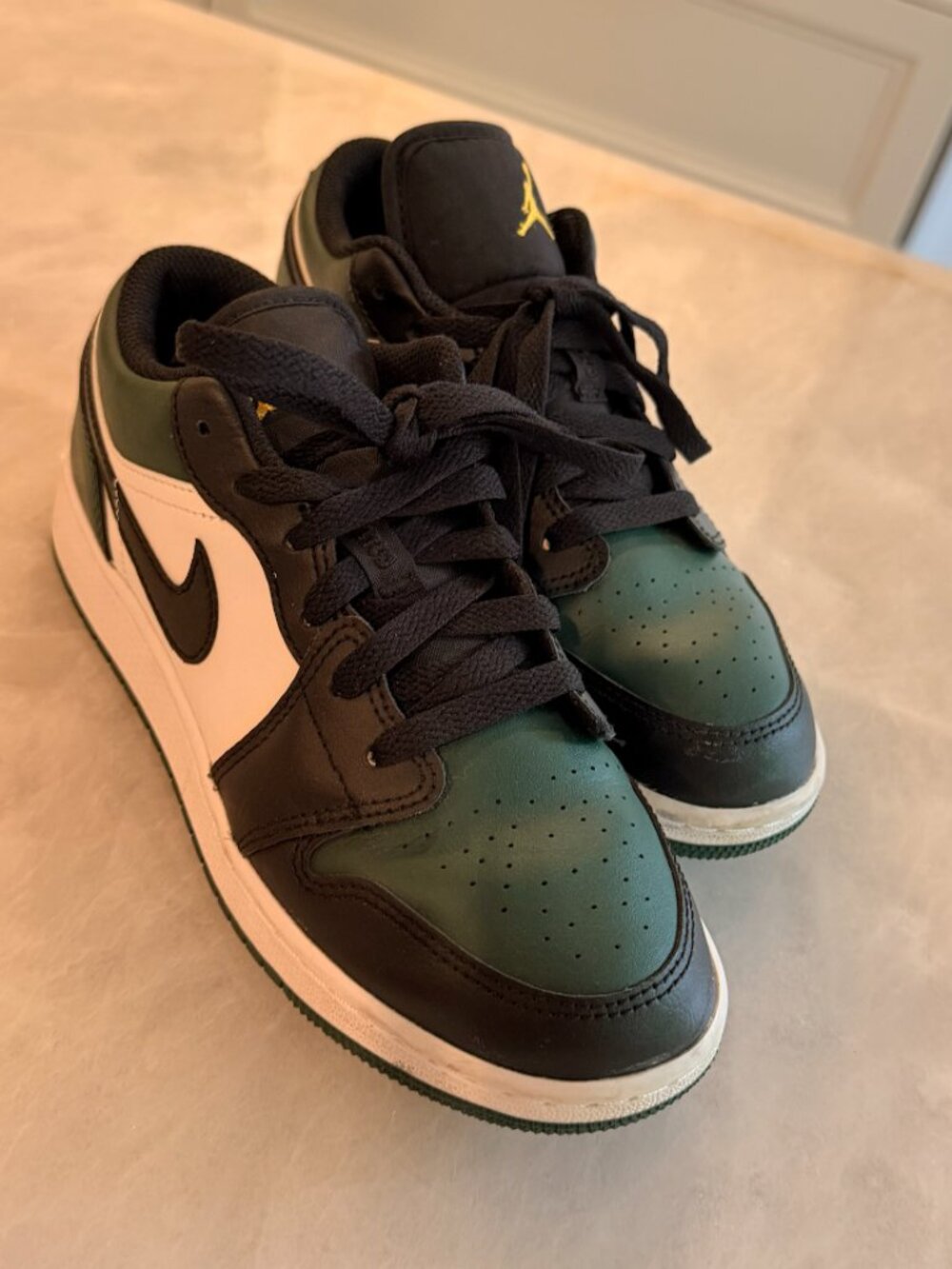Air Jordan 1 Low GS Green Toe Noble Green 3.5Y